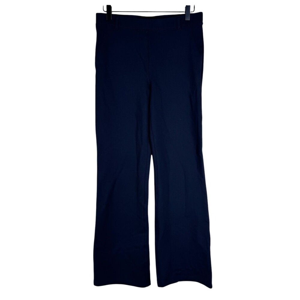 Quince Ultra Stretch Ponte Bootcut Pants Navy Blue Size Medium Petite